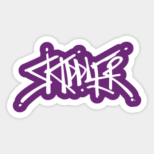 Skiddler Chest White Sticker